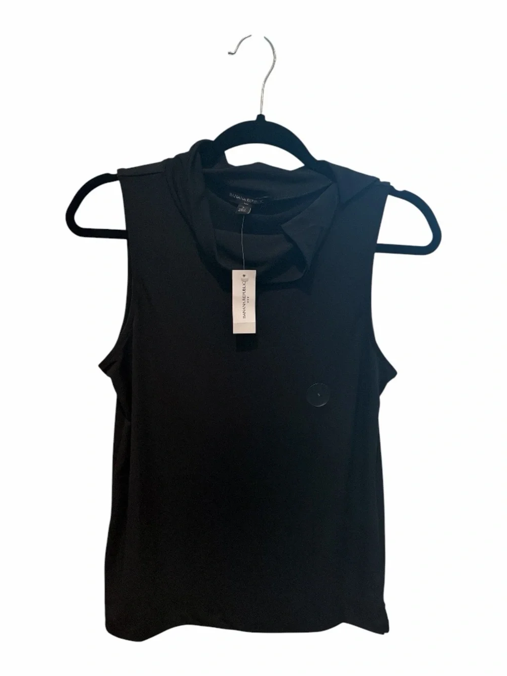 Banana Republic Black Sleeveless Mock Neck Tank - Picture 3 of 5